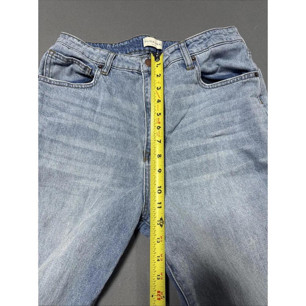 Oliver Logan Aberdeen Jeans Womens Size 32 Light Wash Wide Leg Stretch - Picture 4 of 8